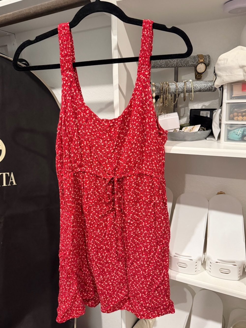 Wild Honey Red Floral Mini Dress